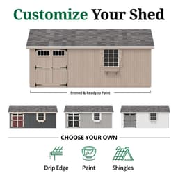 Colonial Pinehurst Shed customize graphic