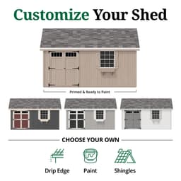 Colonial Pinehurst Shed customize graphic