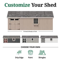 Colonial Pinehurst Shed customize graphic
