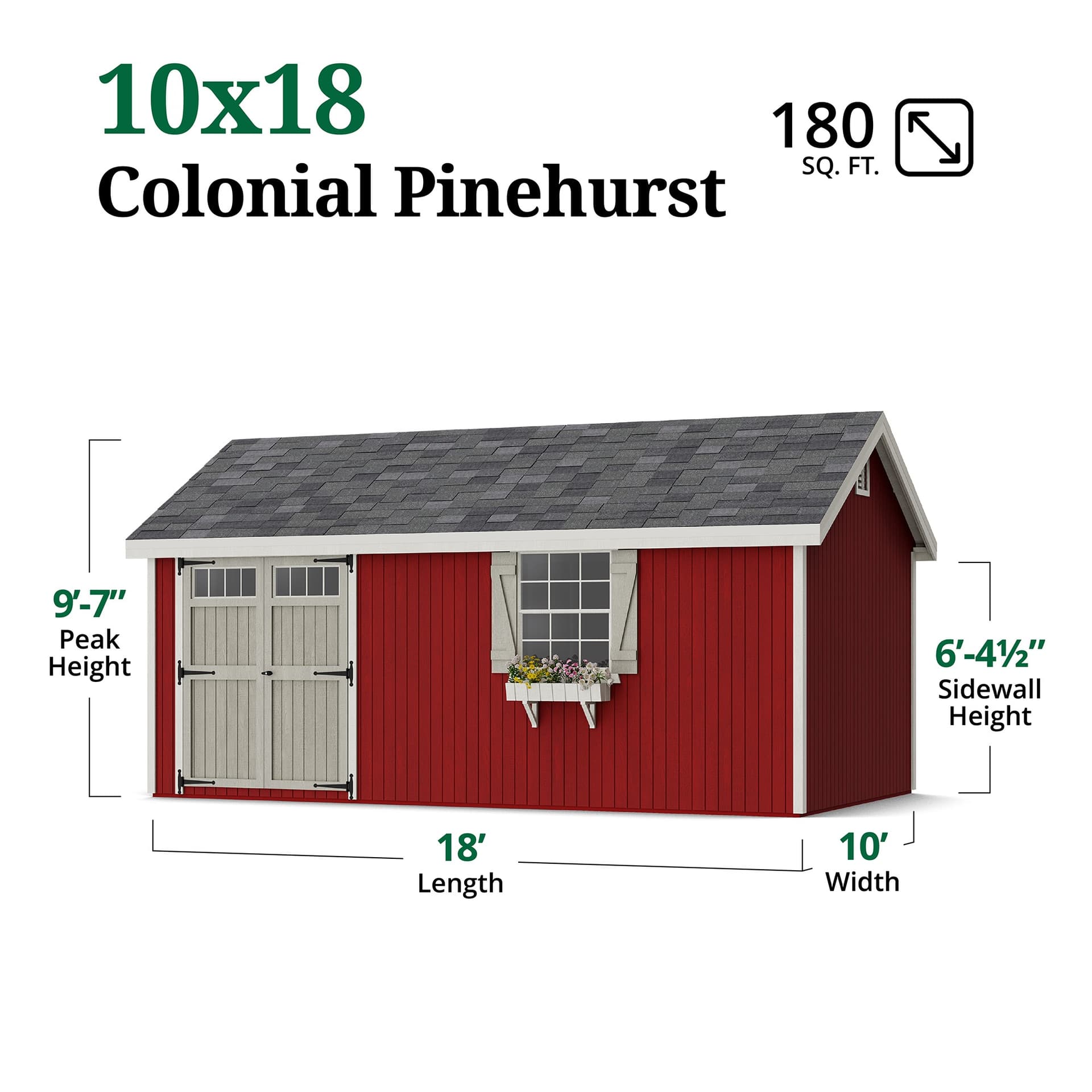 Colonial Pinehurst dimensions