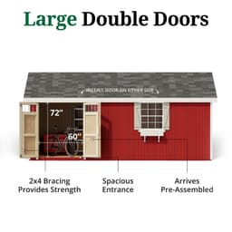 Colonial Pinehurst Shed door graphic