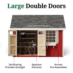 Colonial Pinehurst Shed door graphic
