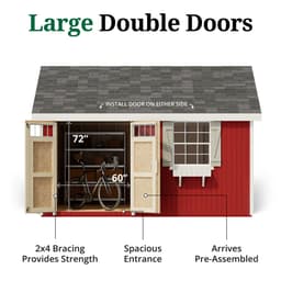 Colonial Pinehurst Shed door graphic