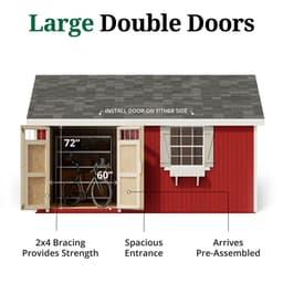 Colonial Pinehurst Shed door graphic