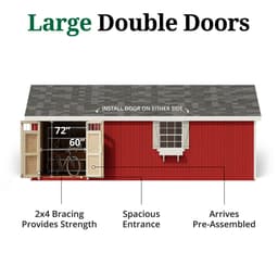 Colonial Pinehurst Shed door graphic