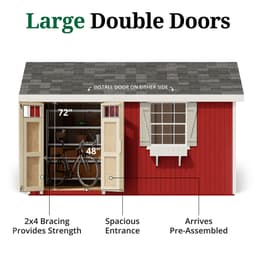 Colonial Pinehurst Shed door graphic
