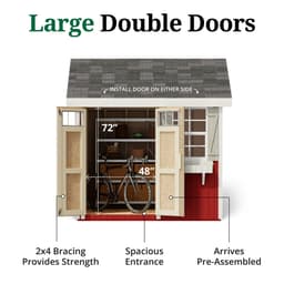 Colonial Pinehurst Shed door graphic