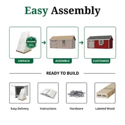 Colonial Pinehurst easy assembly graphic