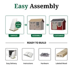 Colonial Pinehurst easy assembly graphic