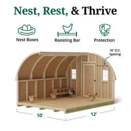 Round Roof Coop interior graphic
