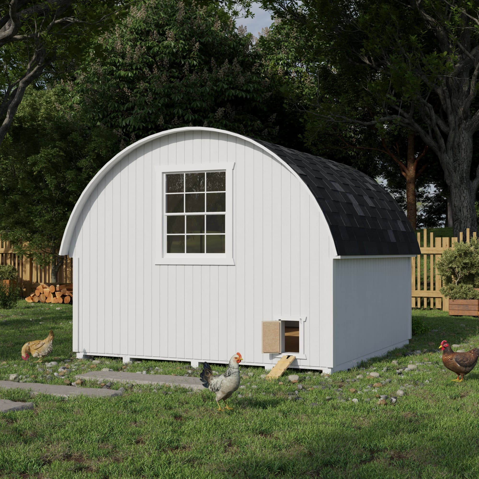 Round Roof Coop lifestyle