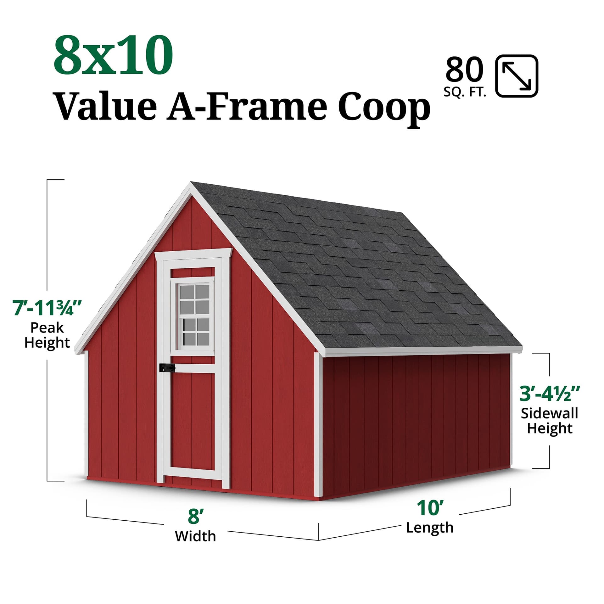 Value A-Frame Coop dimensions