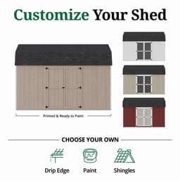 Value Gambrel Barn 6' Sidewalls with Side Entry customize graphic