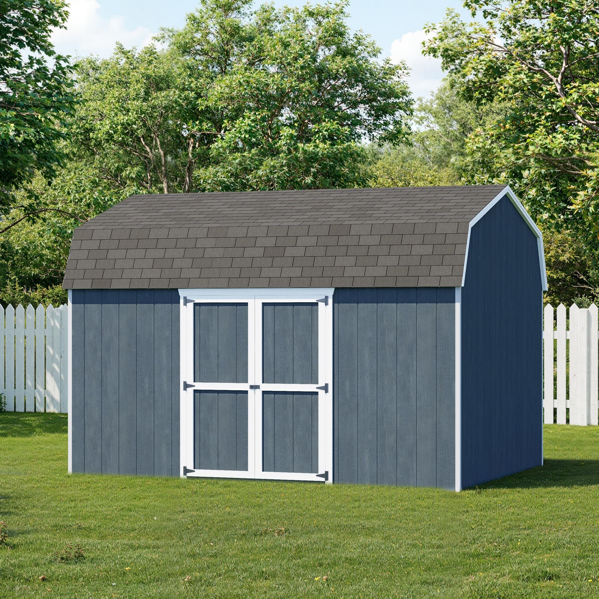 Value Gambrel Barn 6' Sidewalls with Side Entry lifestyle