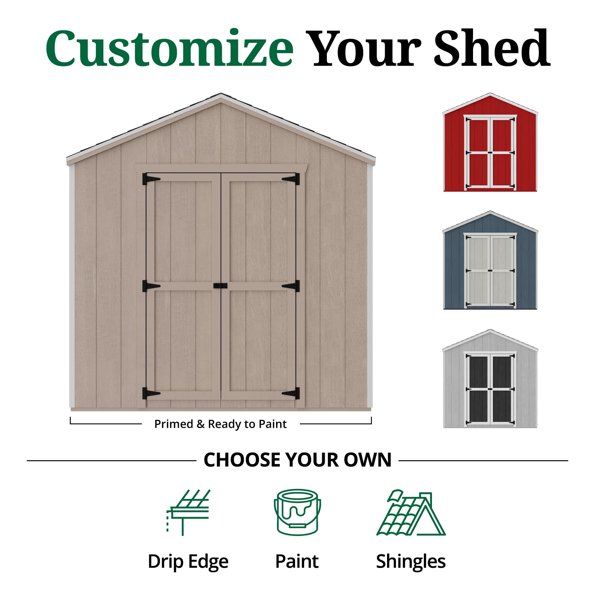 Value Gable Shed customize graphic