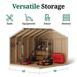 Value Gable Shed interior graphic