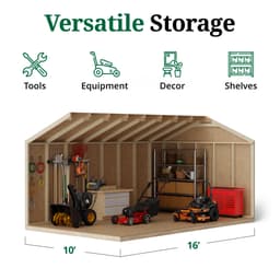 Value Gable Shed interior graphic