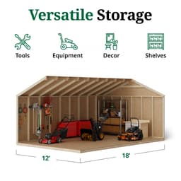 Value Gable Shed interior graphic