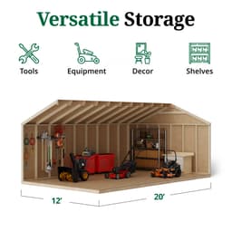 Value Gable Shed interior graphic