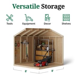 Value Gable Shed interior graphic