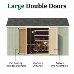 Value Gable Shed with Side Entry door graphic