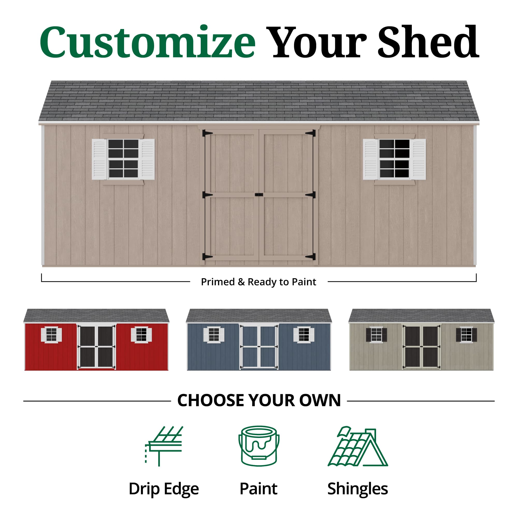 Value Workshop Shed customize graphic