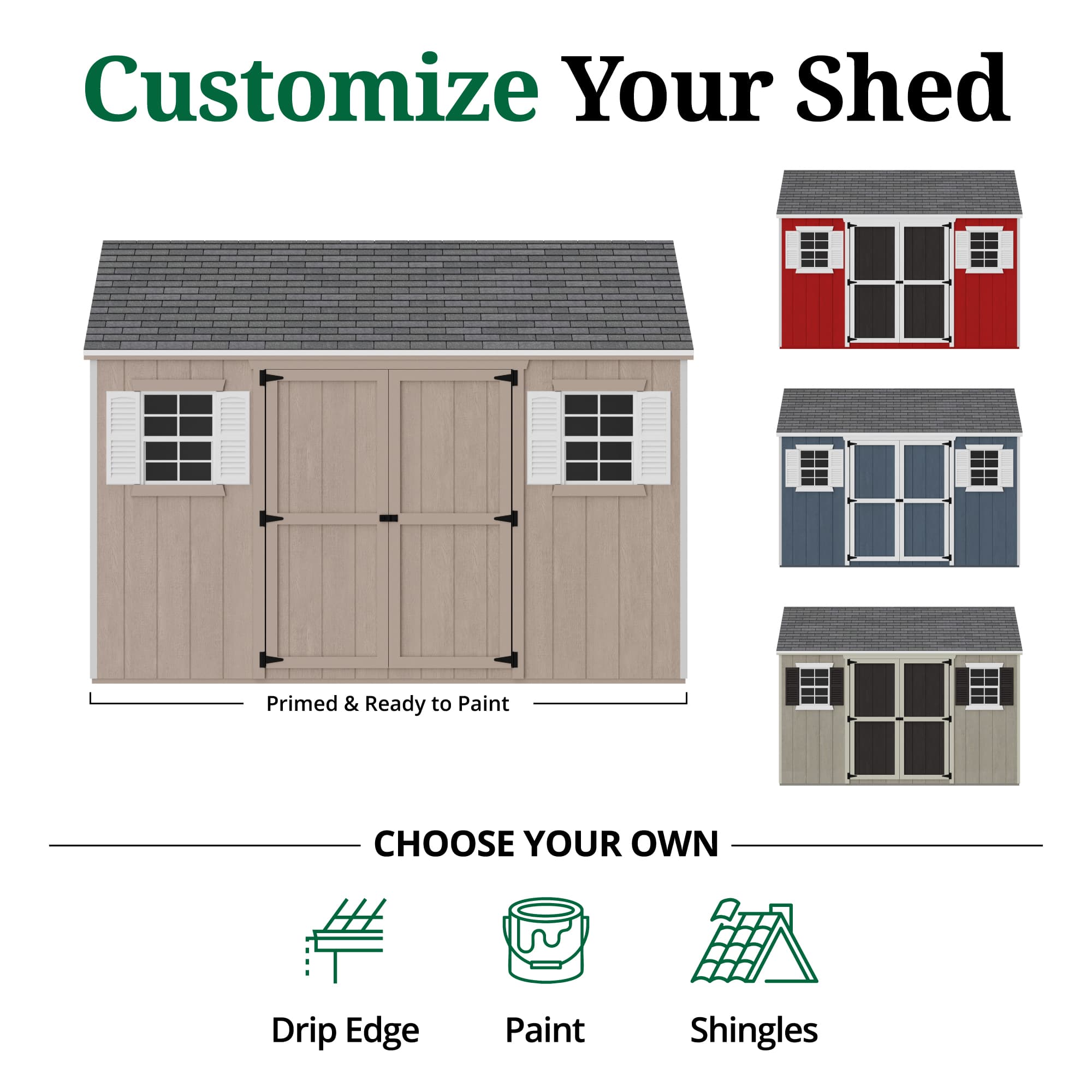 Value Workshop Shed customize graphic