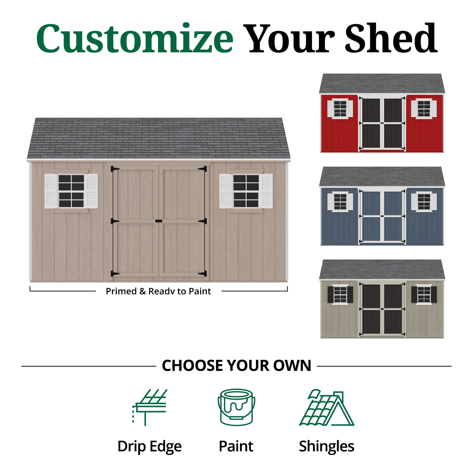 Value Workshop Shed customize graphic