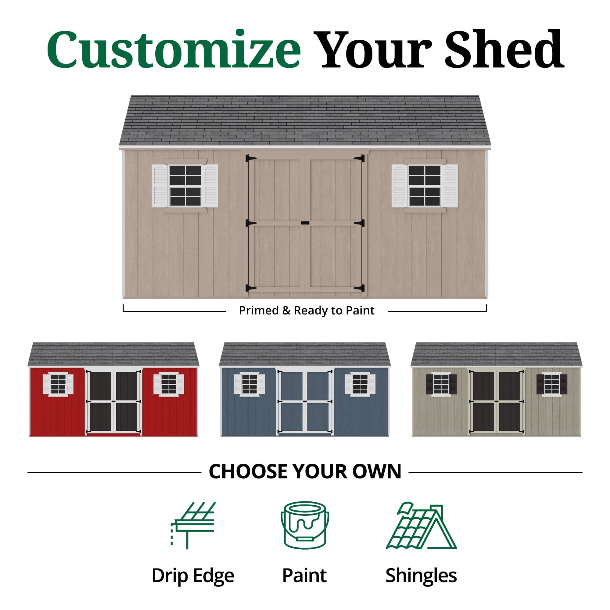 Value Workshop Shed customize graphic