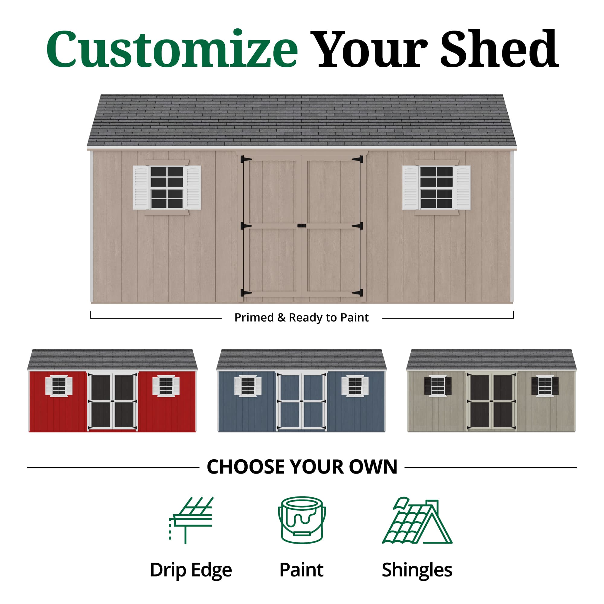 Value Workshop Shed customize graphic