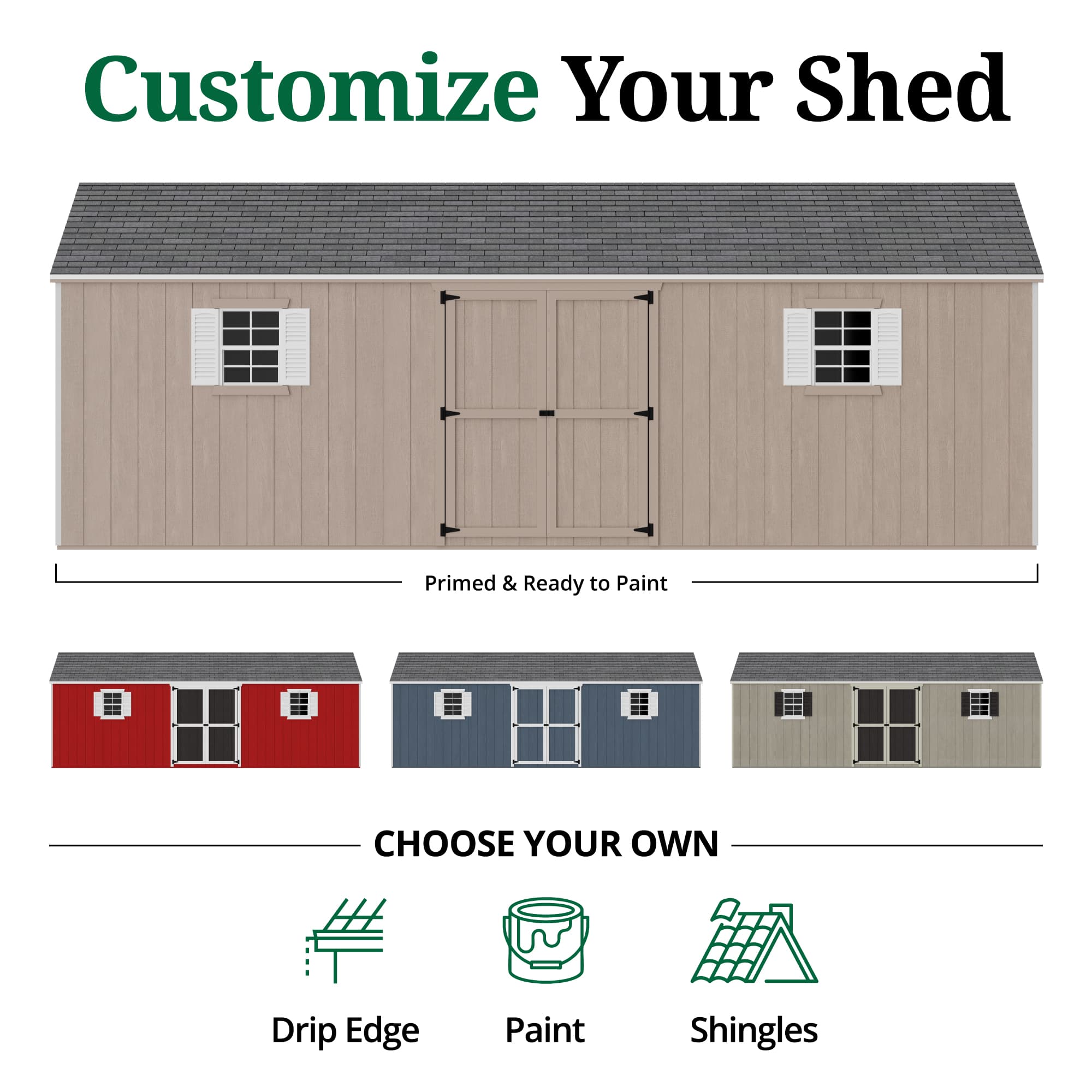 Value Workshop Shed customize graphic