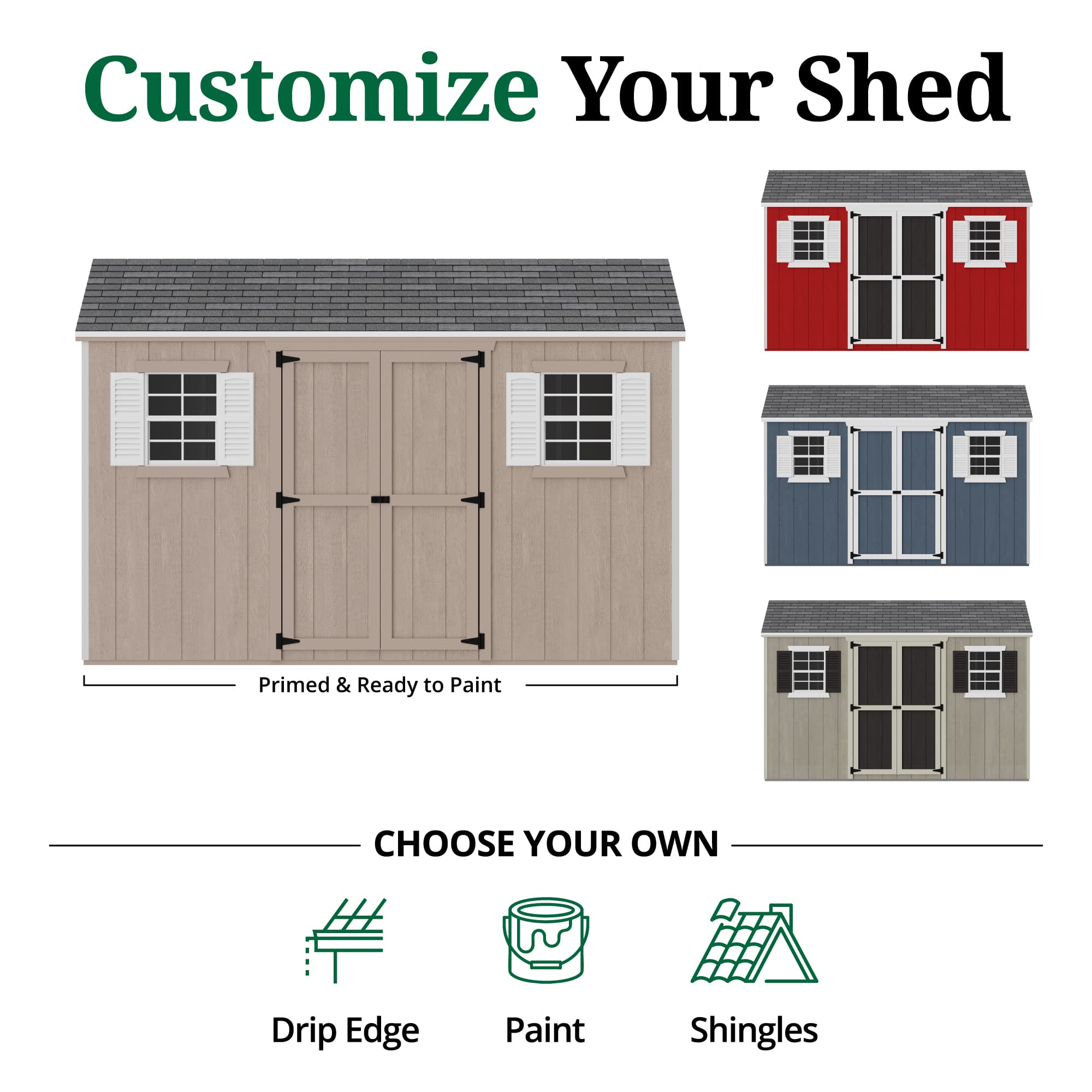 Value Workshop Shed customize graphic
