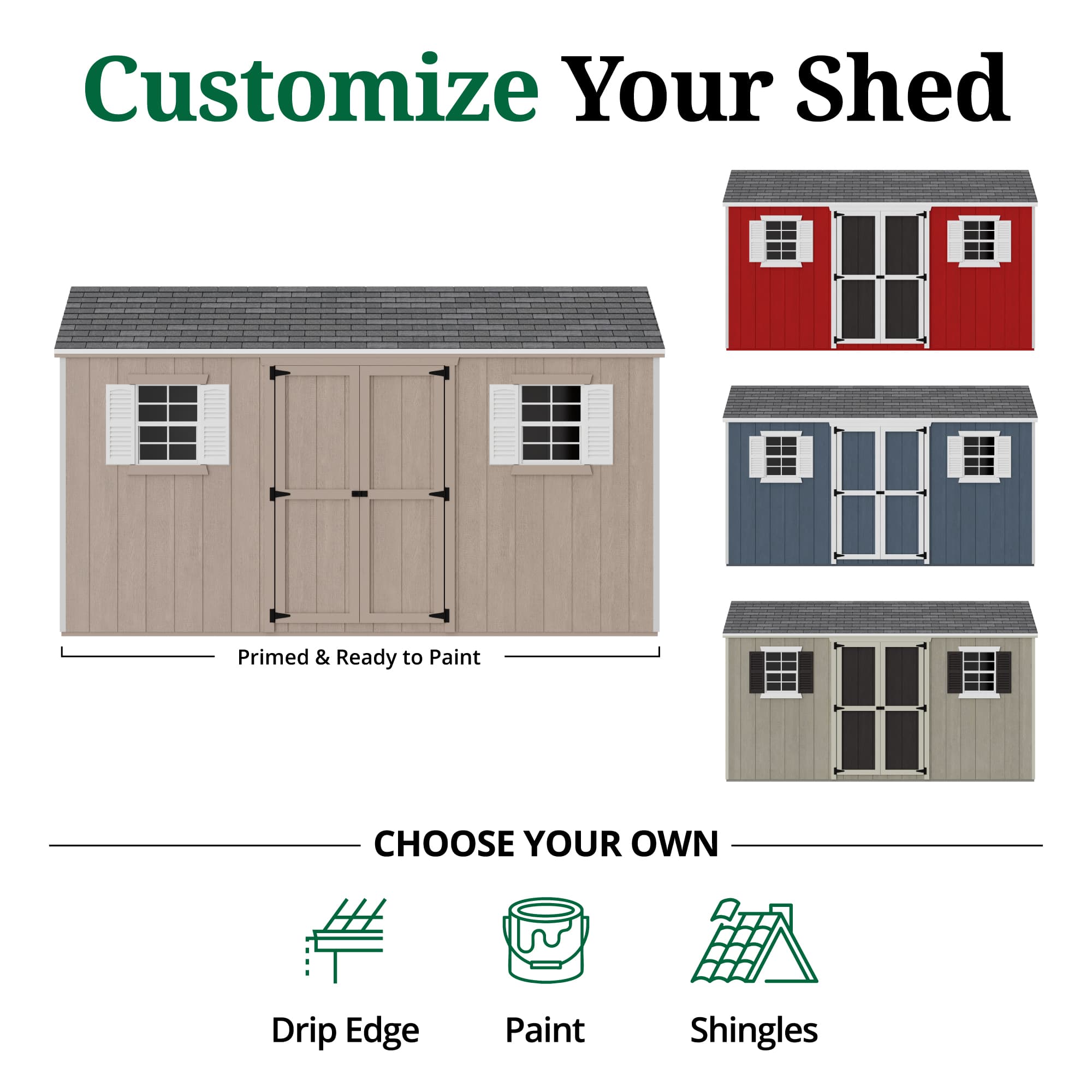 Value Workshop Shed customize graphic