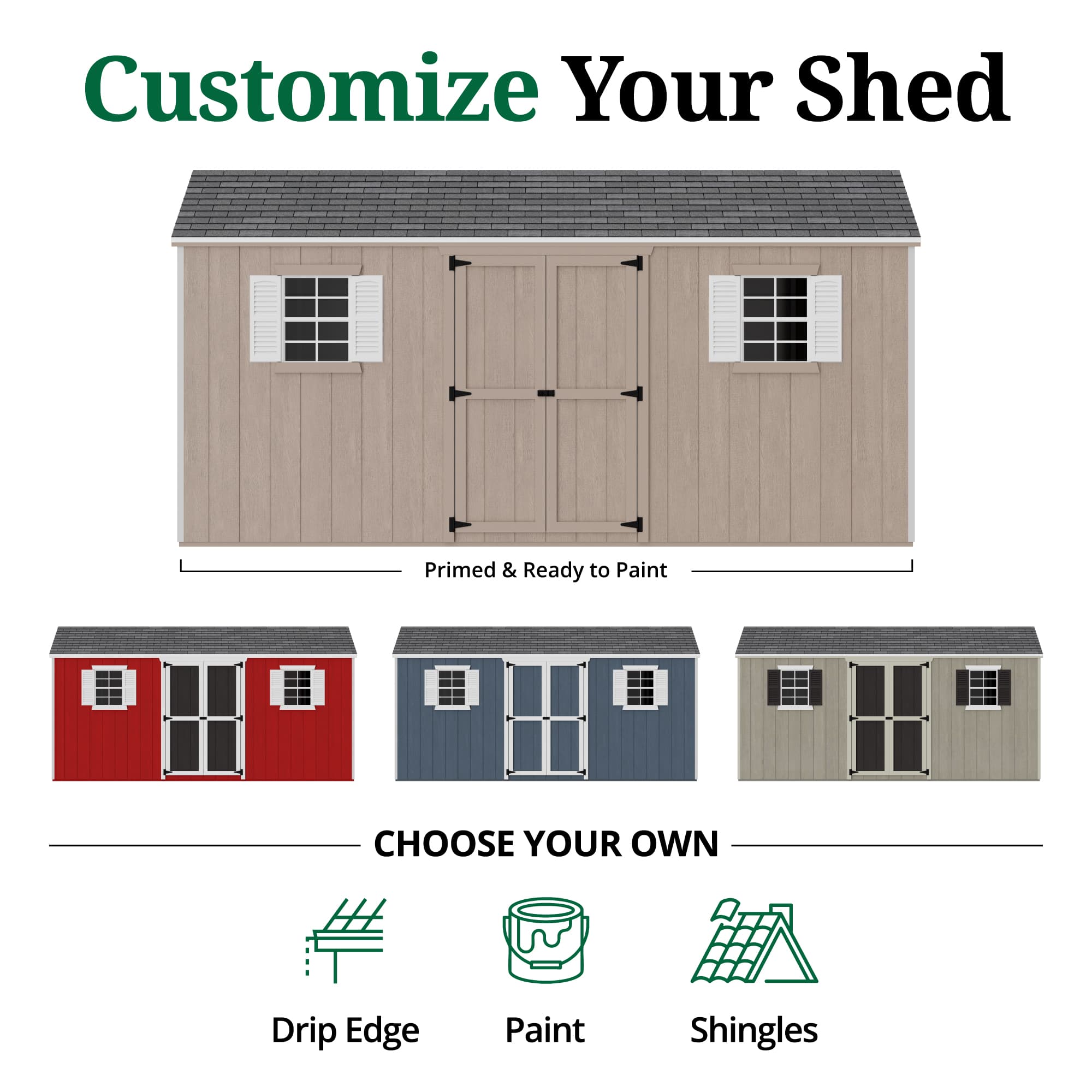 Value Workshop Shed customize graphic
