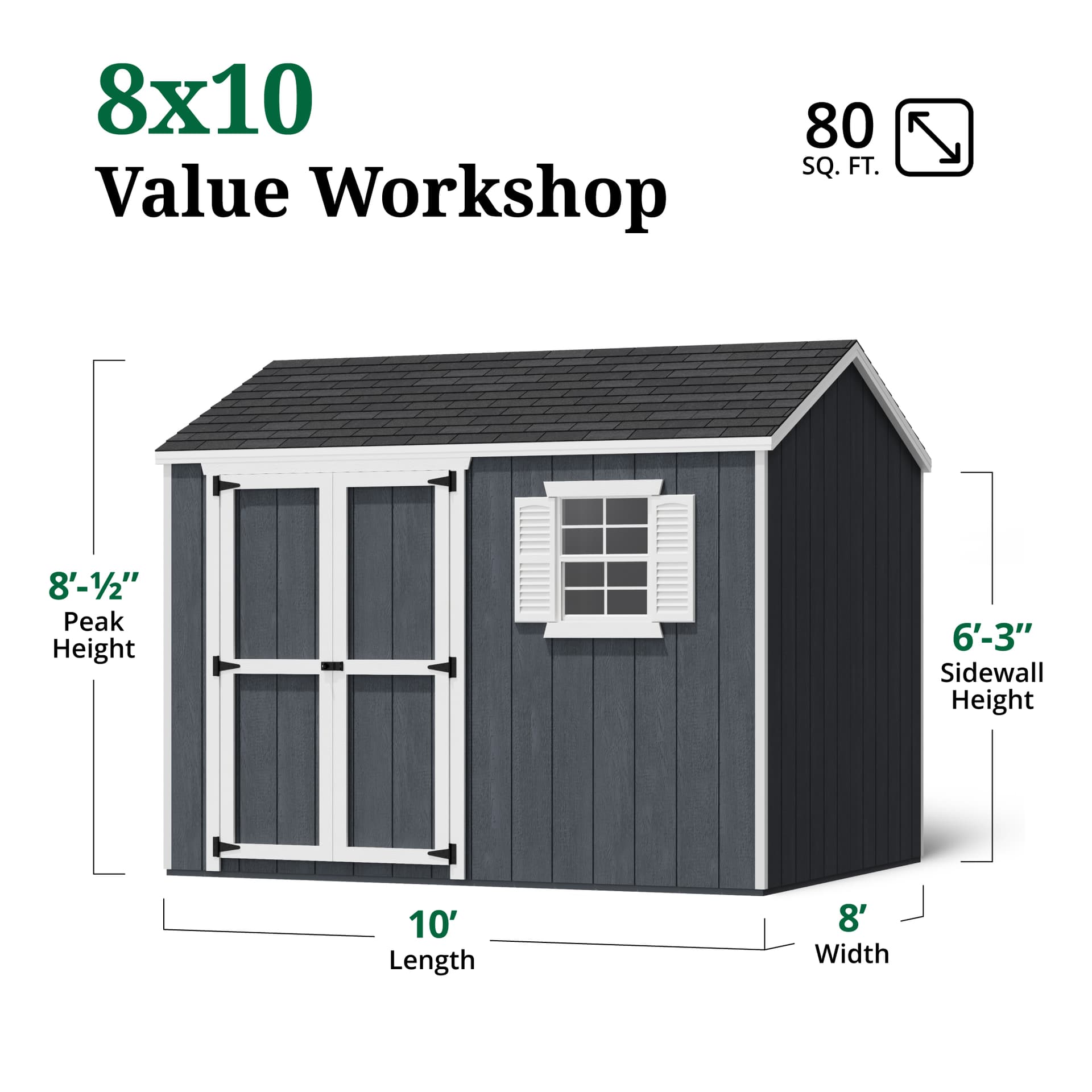 Value Workshop Shed dimensions