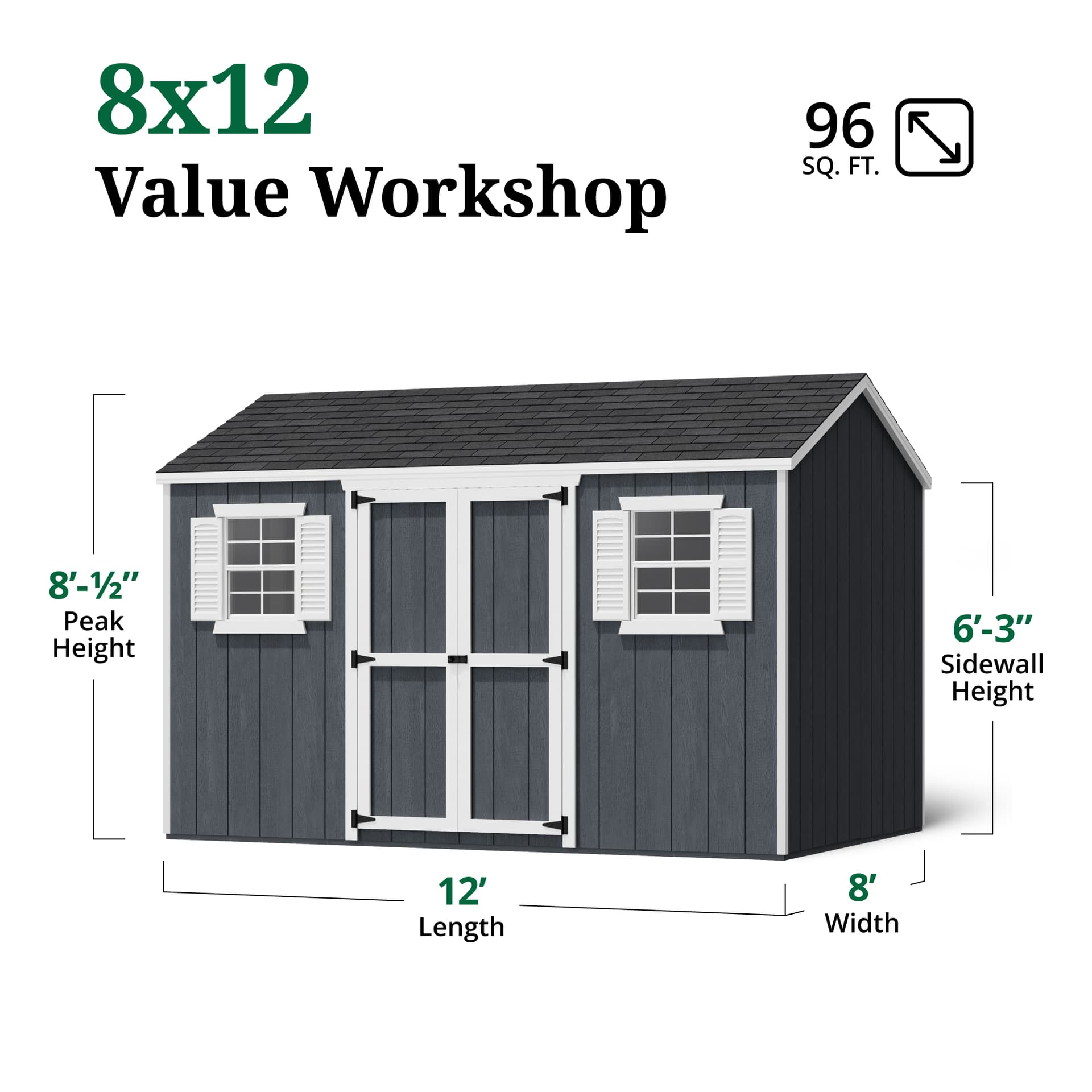 Value Workshop Shed dimensions