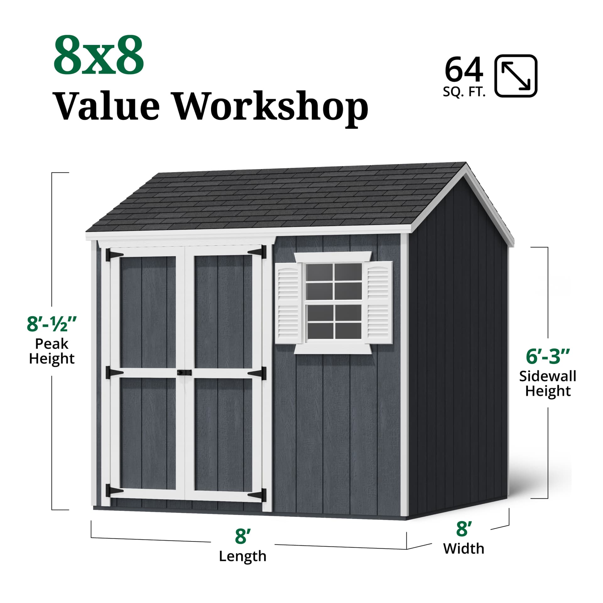 Value Workshop Shed dimensions