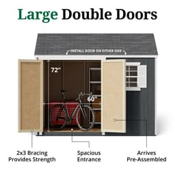 Value Workshop Shed door graphic
