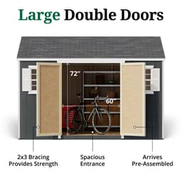 Value Workshop Shed door graphic