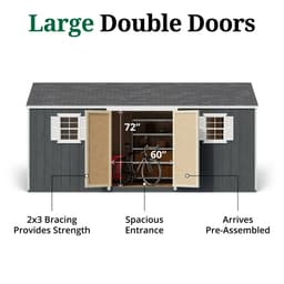 Value Workshop Shed door graphic