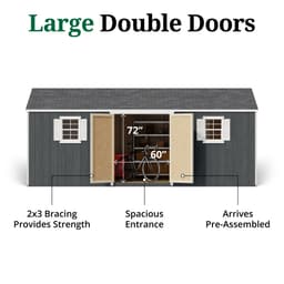 Value Workshop Shed door graphic