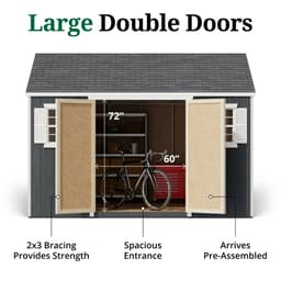 Value Workshop Shed door graphic