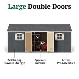Value Workshop Shed door graphic