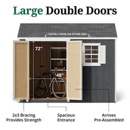 Value Workshop Shed door graphic