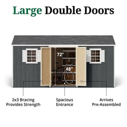 Value Workshop Shed door graphic