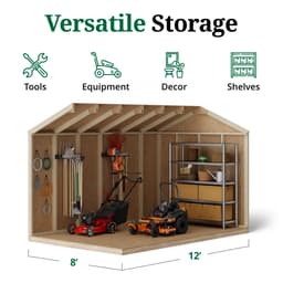 Value Workshop Shed interior graphic