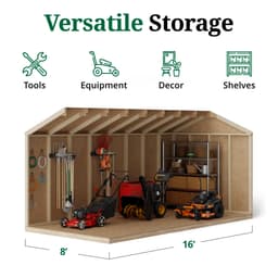 Value Workshop Shed interior graphic