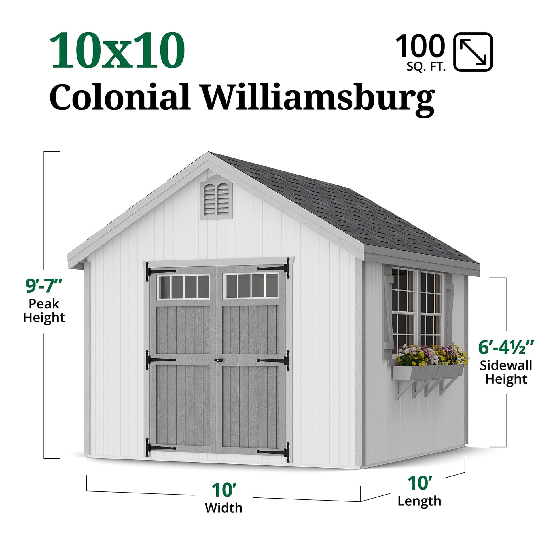 Colonial Williamsburg dimensions