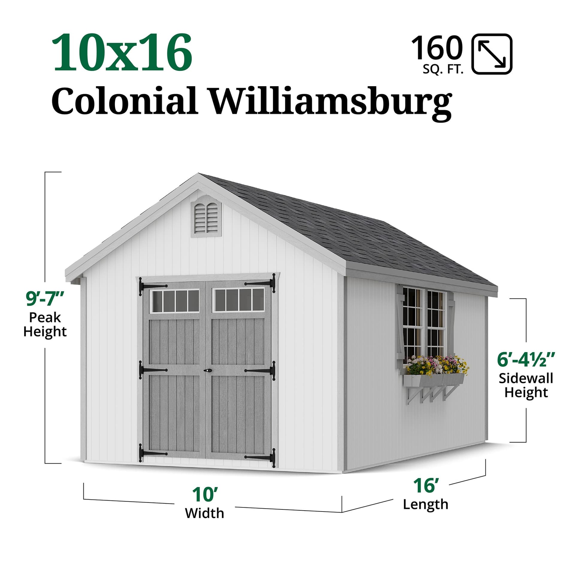Colonial Williamsburg dimensions