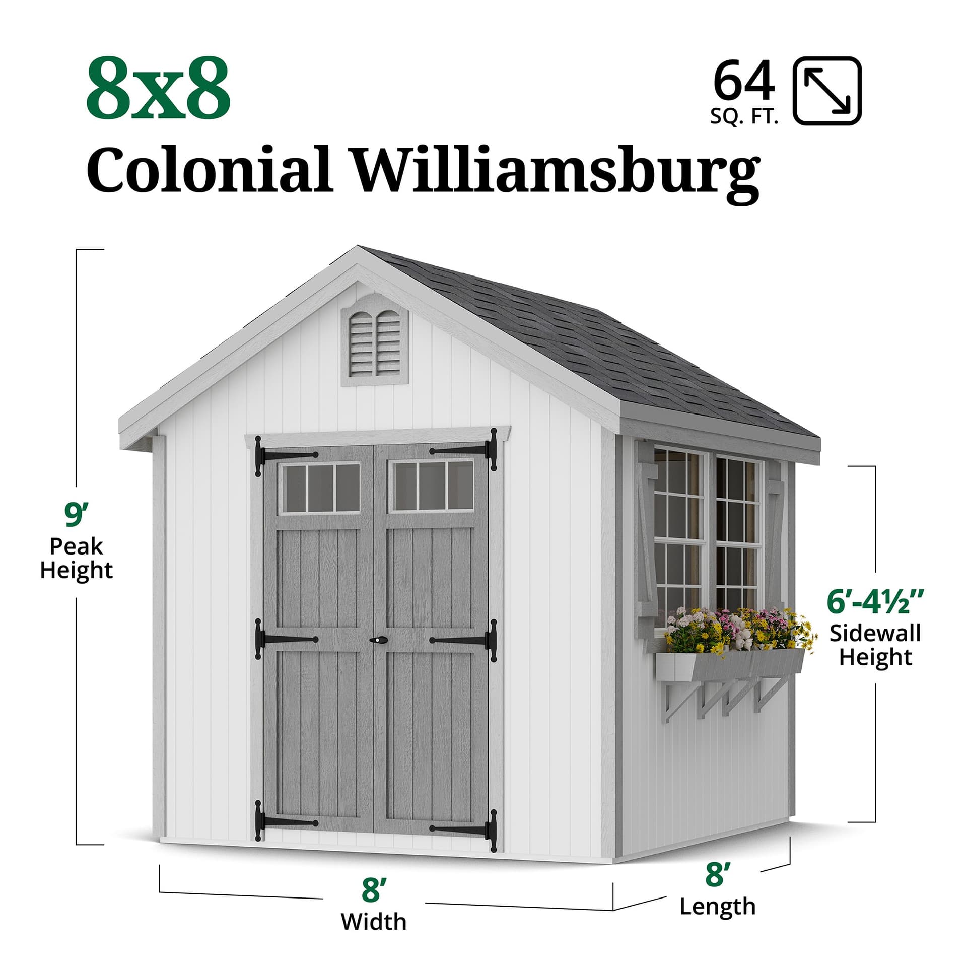 Colonial Williamsburg dimensions